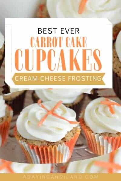 Plate of Carrot Cake Cupcakes