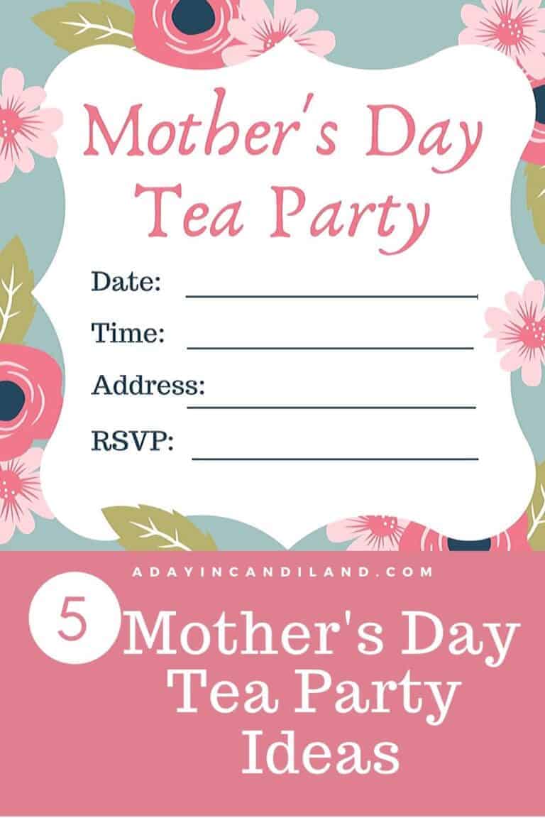 5 Easy Mother’s Day Tea Ideas with Printable Invitation