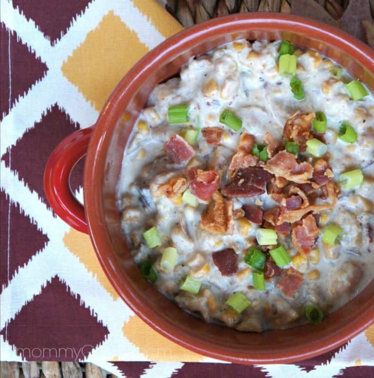 Slow cooker bacon corn chowder 