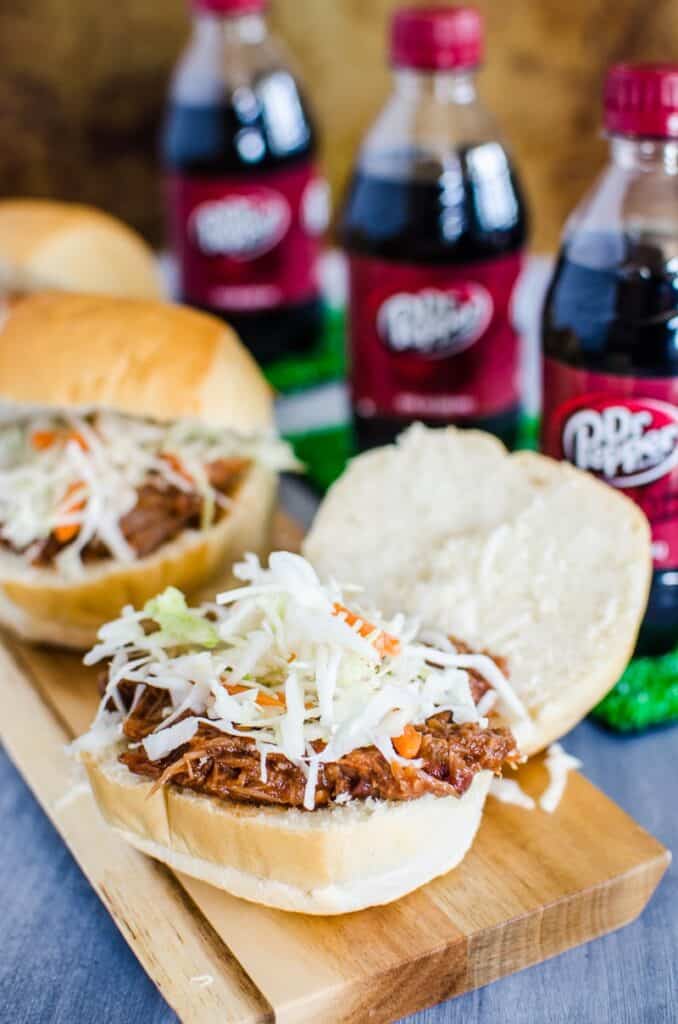 Dr. Pepper pulled pork tacos 