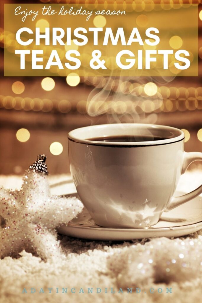 White Cup of Tea with white snowflake.