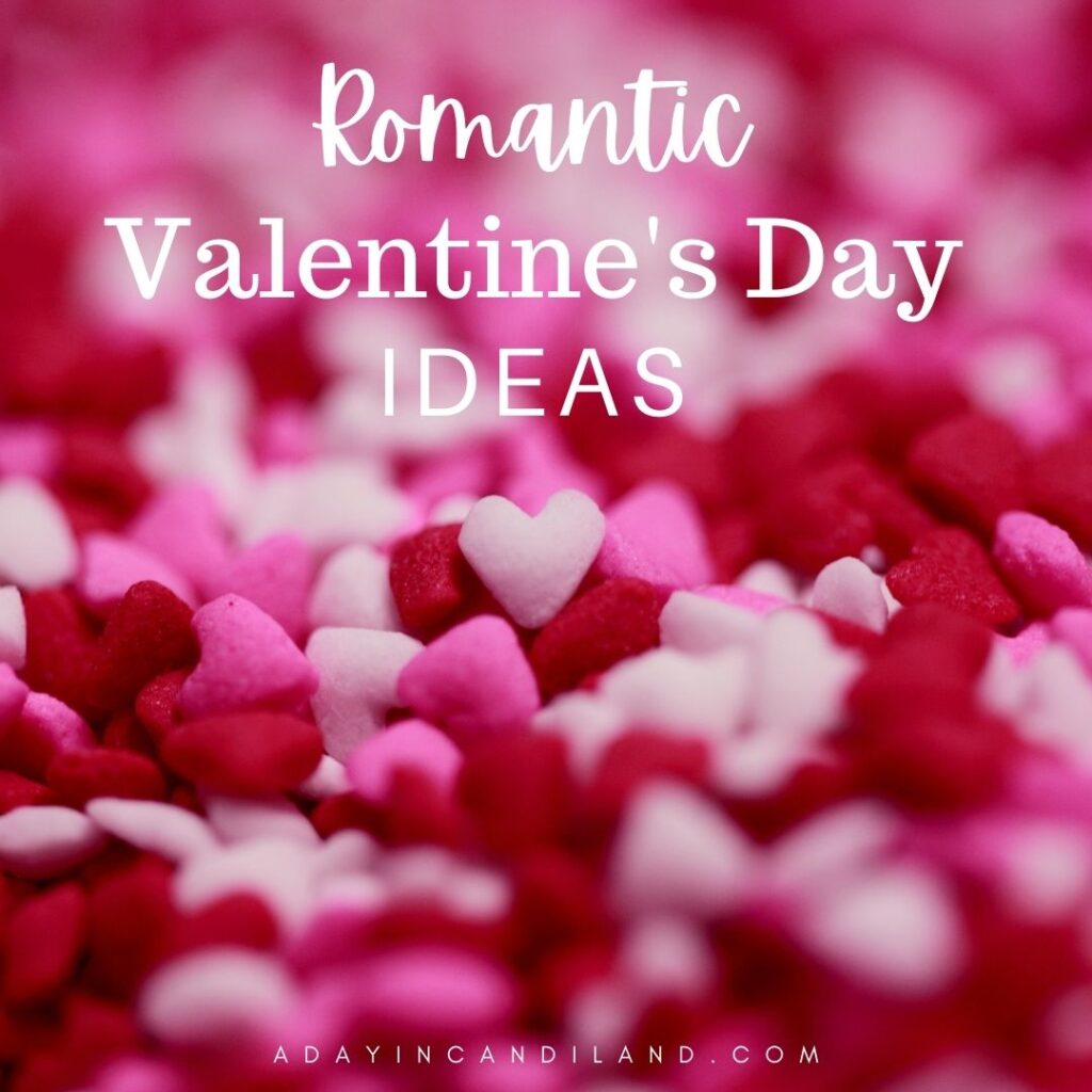 Romantic Valentines Day Ideas with sugar hearts 