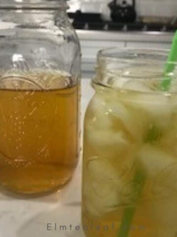 2 Glasses Cold Brew Iced Tea