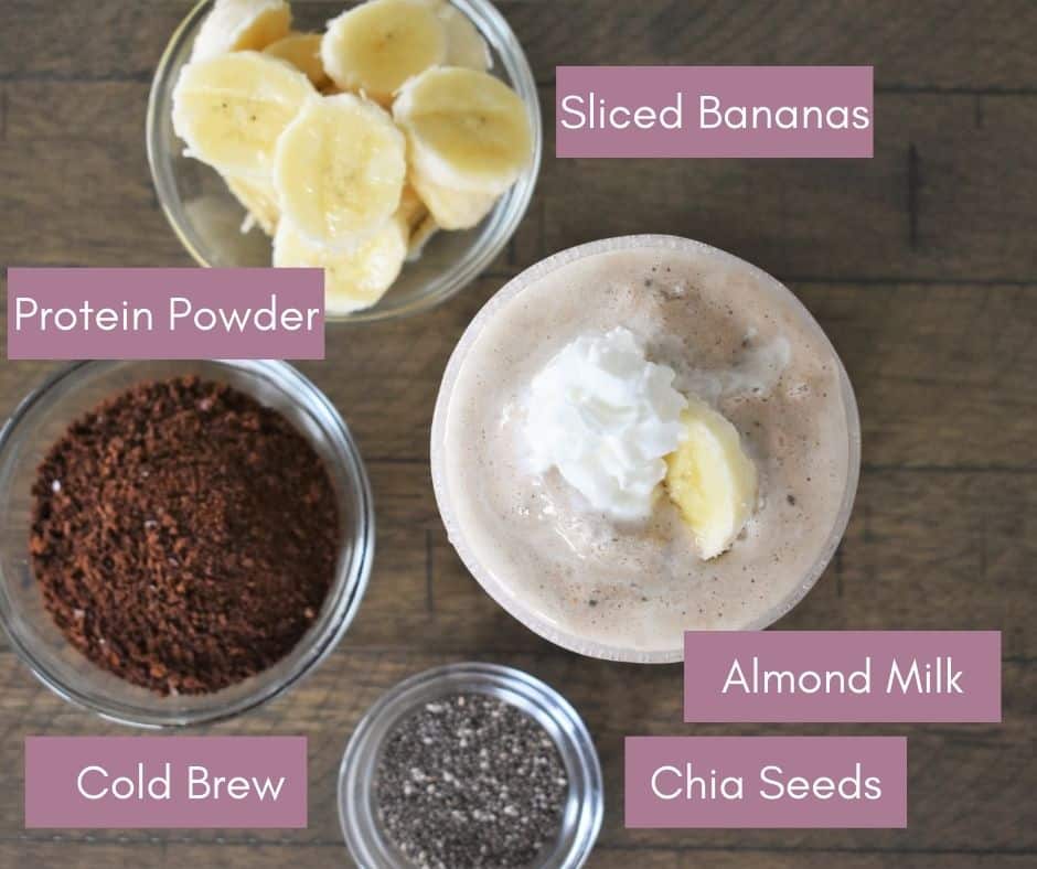 Ingredients to go into smoothie 