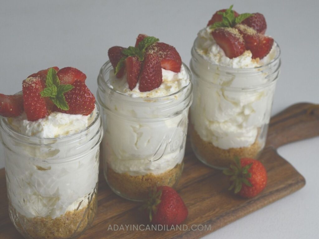 3 Jars of Strawberry Cheesecake 