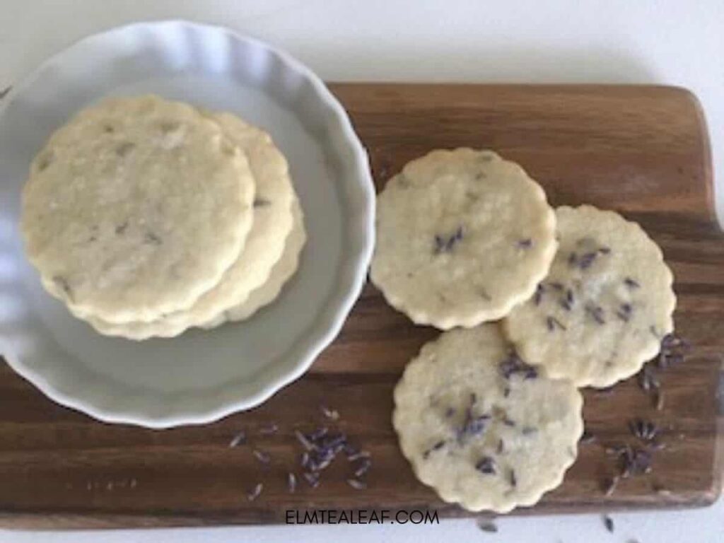 Stack of Lavender Lemon Cookies