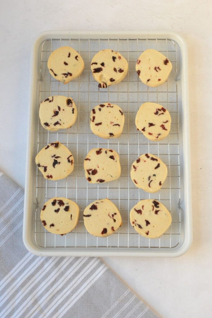 Baking Tray of Shortbread Cookies 