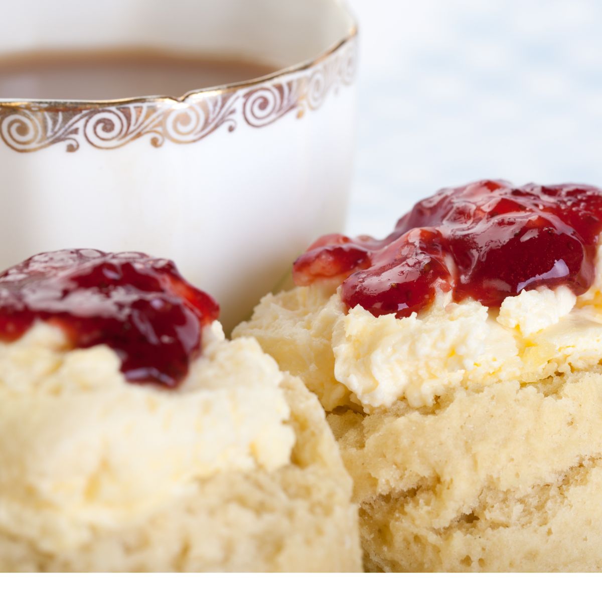 Tea Scones Recipe with Clotted Cream for Afternoon Tea - A Day In Candiland