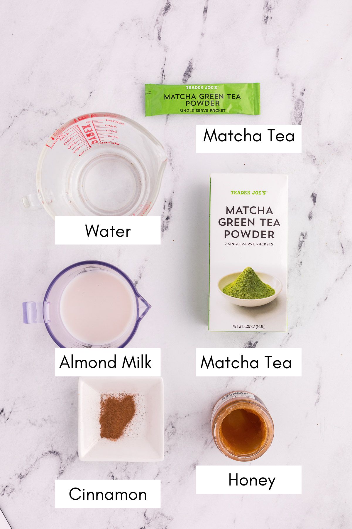 Ingredients for Trader Joe's Matcha Green Tea. 