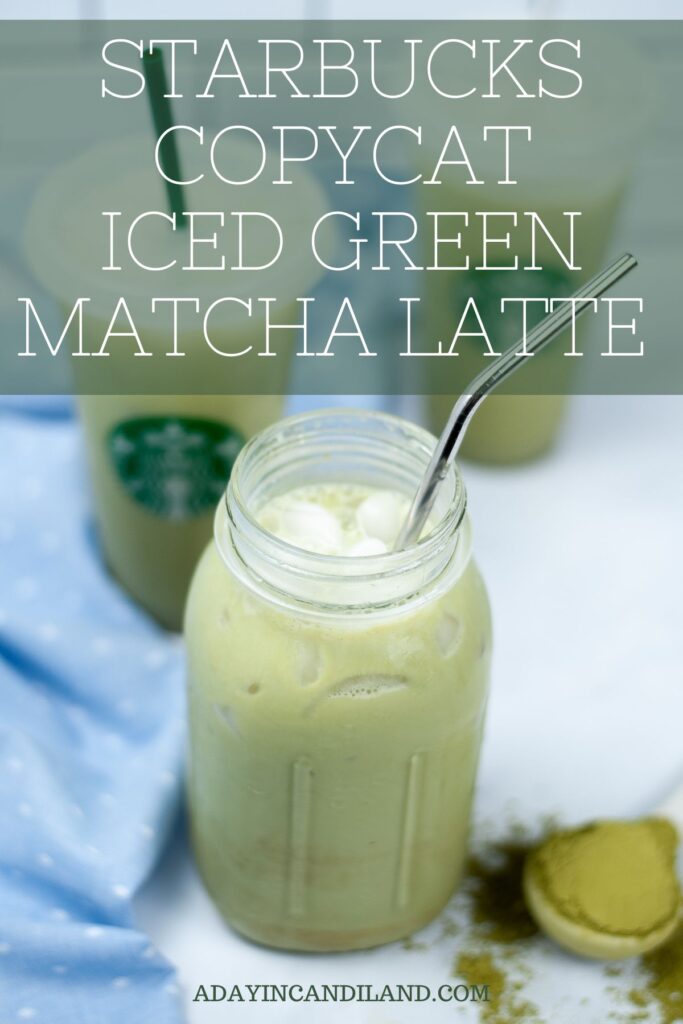 Iced Matcha Latte {Copycat Starbuck's Recipe}