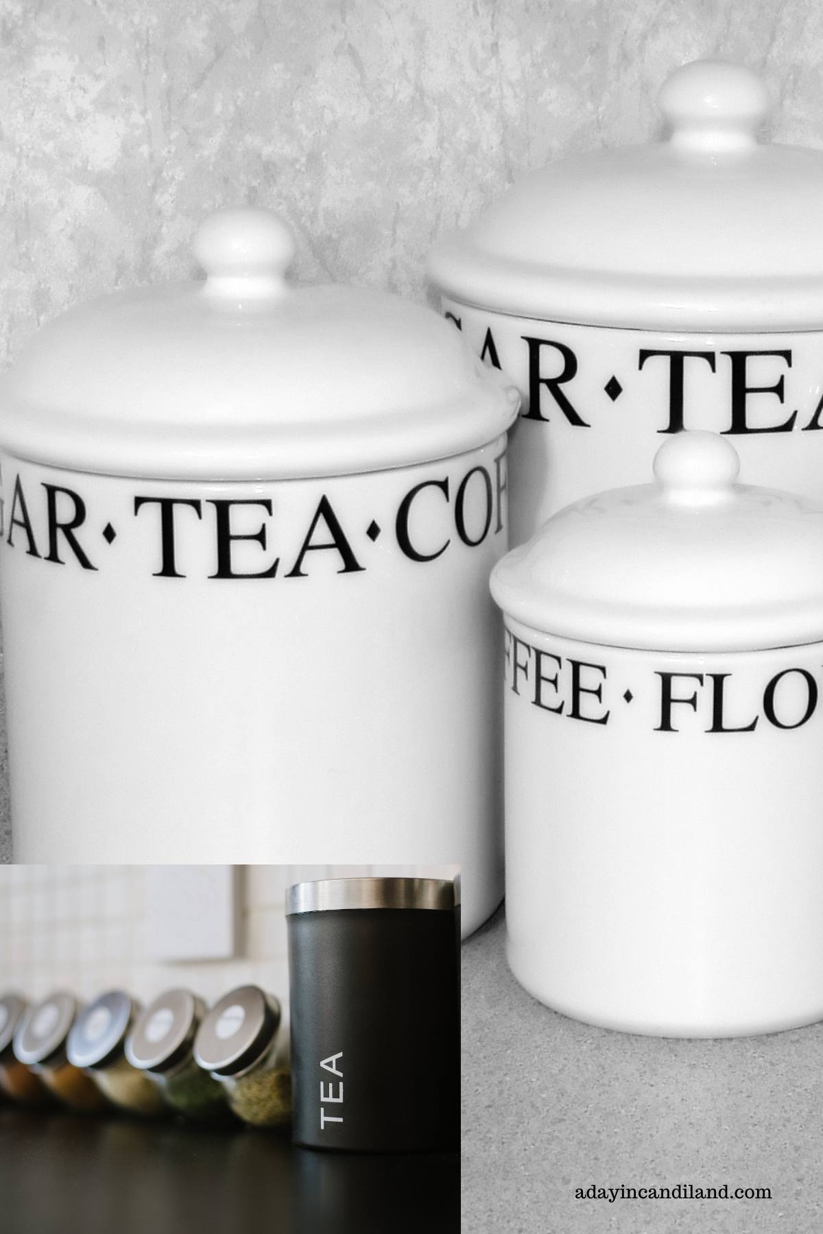 Containers for Tea Storage. 